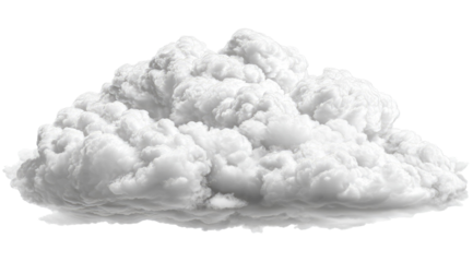 A large, fluffy, gray-white cloud (1)