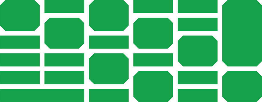 Abstract green geometric shapes pattern with clean modern design