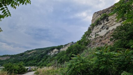 mountain landscape with blue sky