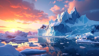 温暖化　氷河期