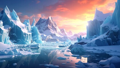 温暖化　氷河期