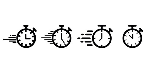 Express icon logo in stroke lines collection