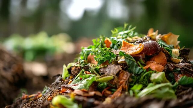 Composting facility organic waste recycling food scraps transformation nutrient rich soil amendment circular economy waste reduction sustainable disposal methane prevention environ
