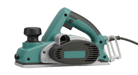 Electric hand planer tool isolated