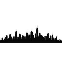 Fototapeta premium Vector illustration city skyline silhouette for urban landscape design