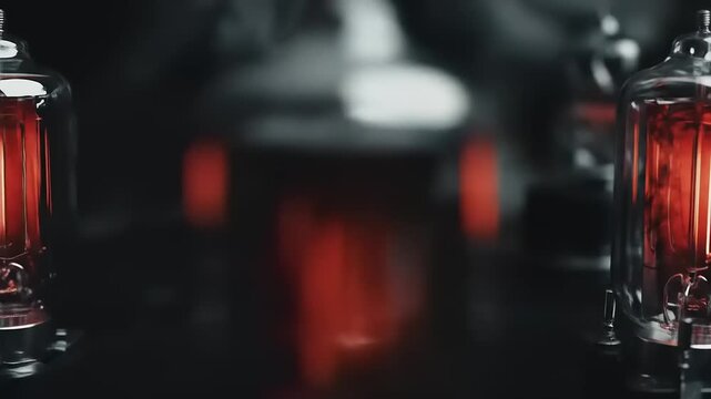 Exploring the Glowing Heart: An Intricate Look at Vacuum Tubes Revealing Radiant Energy and the Essence of Technological Brilliance