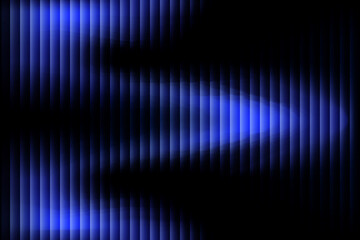 Futuristic blue glassy gradient glow abstract background with neon striped texture