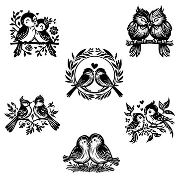 Design de p&aacute;ssaros do amor