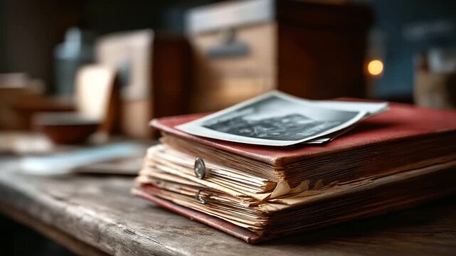 Cold case files unsolved mysteries missing persons old photographs vintage documents dusty archives storage boxes case numbers dated folders witness testimonies police reports hist