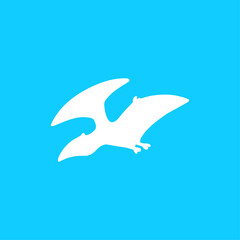 Dinosaur icon logo flat vector design © kmhbDOes