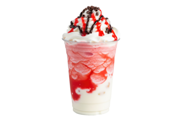strawberry chocolate frappe