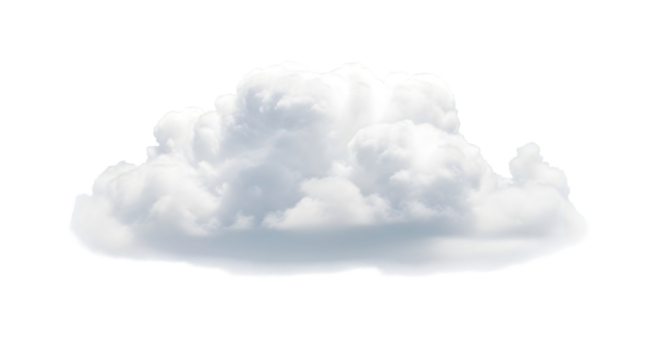 Fluffy White Cumulus Cloud Isolated on Black Background white cloud weather isolated on a transparent background - Powered by Adobe