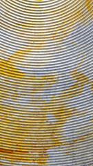 old aluminum sheet with burnt marks from the pan