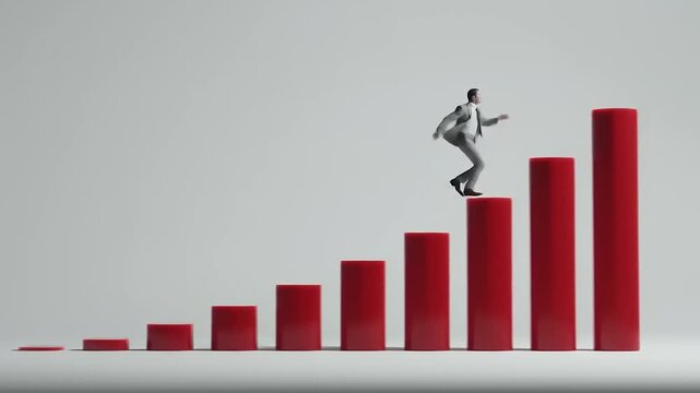 A Dynamic Journey of Progress and Success: An Abstract Representation of Climbing Towards Goals - Powered by Adobe