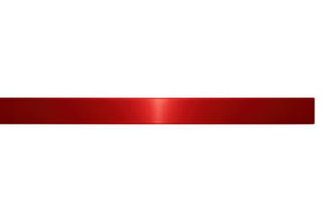 Red lower third banner graphic with horizontal bar and gloss effect, transparent background element