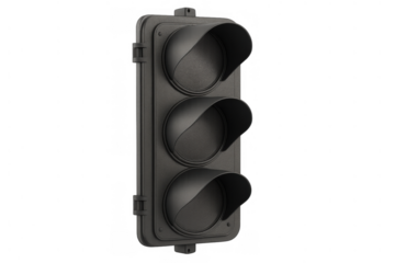 Traffic light controlling urban transportation flow, ensuring road safety and traffic management with clear signals