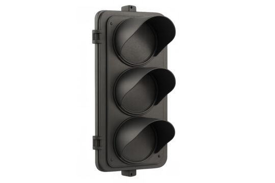 Traffic light controlling urban transportation flow, ensuring road safety and traffic management with clear signals