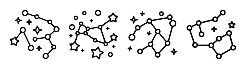 Explore celestial wonders: constellation vector art, astronomy, astrology, and star charts for design
