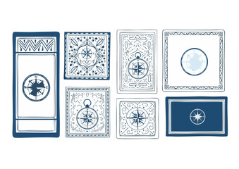 Black silhouette of a compass on white background for navigation and exploration concept