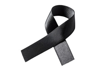 Black ribbon, symbol of mourning