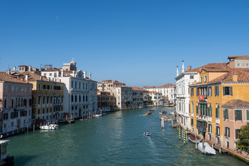 Venetian Canal with Historic Buildings on a Sunny Day