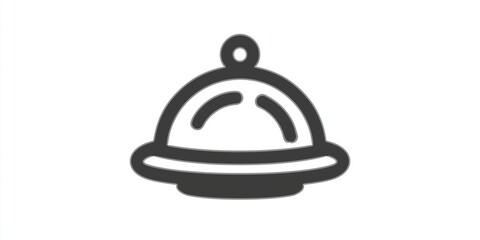 Elegant silver serving cloche with a polished finish, symbolizing fine dining and culinary excellence, placed on a minimalist background for visual appeal and focus