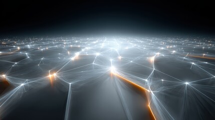 Abstract Network - Technology and Connection Background