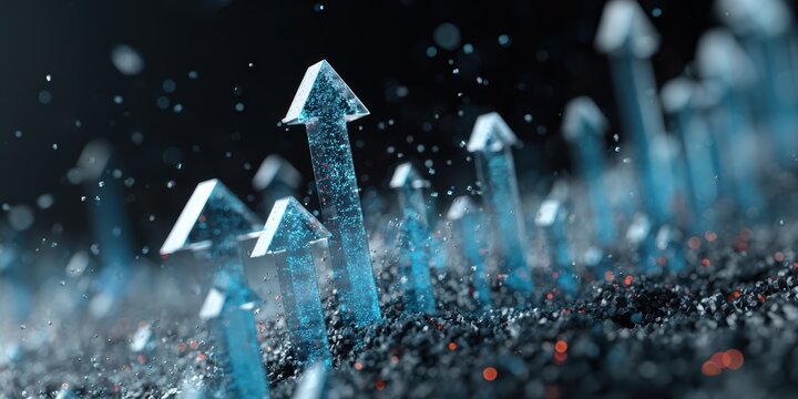 Abstract Business Growth: Arrow Concept - Innovation and Success