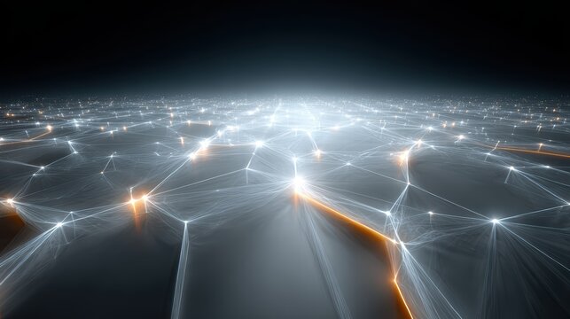 Abstract Network - Technology and Connection Background