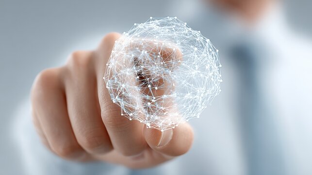 Business Technology Connection - Stock Photo. Data Network., Abstract - Powered by Adobe