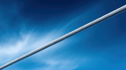 Steel Cable Sky: Infrastructure & Technology Stock Photo, Background, Abstract