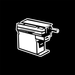 photocopier illustration logo design, typewriter, technology, vector, logo design, print, graphic, photocopier, paper, digital, document, sign, logo, office, photocopy, business, isolated, fax, techno