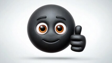 Black Emoji Thumbs Up. - Powered by Adobe