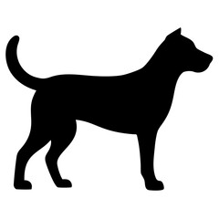 black dog silhouette