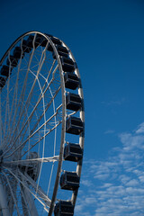 ferris wheel on a blue sky