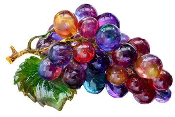 Glass apple. On a transparent background. Exotic food, fruits, berries. Image for designers, marketers and IT. Popular illustration, object. Sphere of trade, economy, sales.