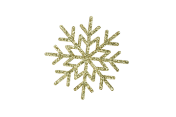 Golden Christmas snowflake