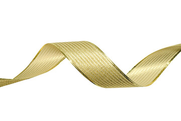Elegant Gold Glitter Decorative Ribbon