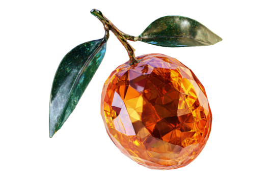 Glass lemon. On a transparent background. Exotic food, fruits, berries. Image for designers, marketers and IT. Popular illustration, object. Sphere of trade, economy, sales.