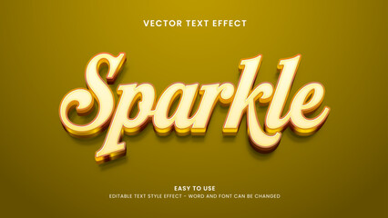 sparkle gold editable text effect gold 3d