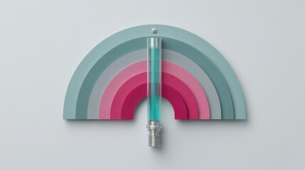Threshold gauge with cyan marker and magenta zone