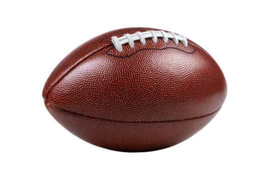 Close-up of a brown leather American football (2)