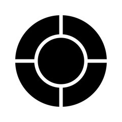 rescue team buoy icon vector icon