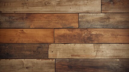 Dark Aged Wooden Panels with Natural Grain Pattern