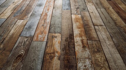 Dark Aged Wooden Panels with Natural Grain Pattern