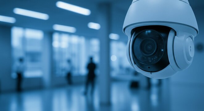Security Camera: Protecting spaces, ensuring safety, deterring crime, and monitoring activity with vigilance.