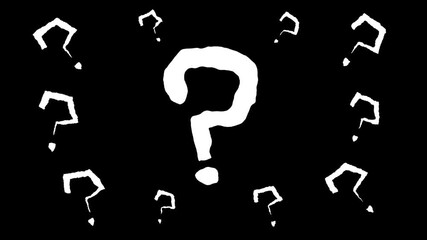 Sketch style question marks. Perfect for highlighting questions, tips or brainstorming sessions