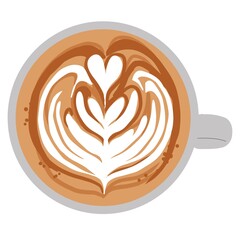 カフェラテやカプチーノのラテアート