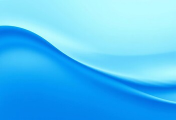 Fototapeta premium Abstract ombre blue curve, light blue background Smooth gradient, flowing design, vector, arc