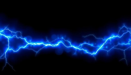 Intense blue electrical arc, seamless horizontal loop,  texture,  nature